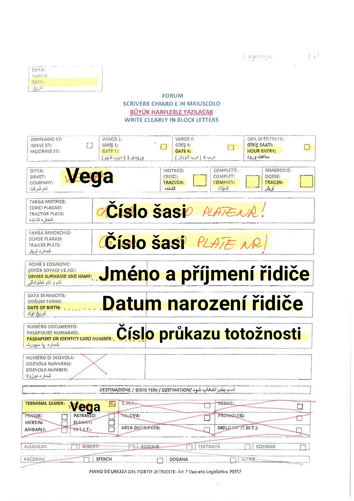Trieste vjezd do pristavu