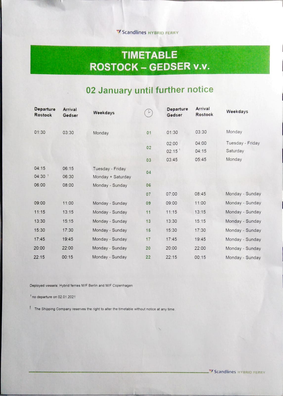 Rostock - Gedser 2021